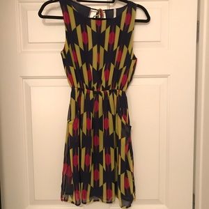 Geometrical design dress